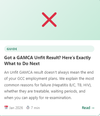 Gamca Wafid Unfit Result What to do