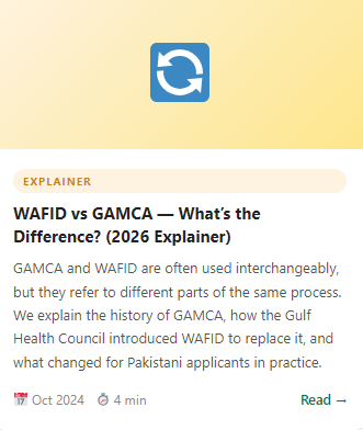 Wafid vs GAMCA: Key Differences Explained 2026